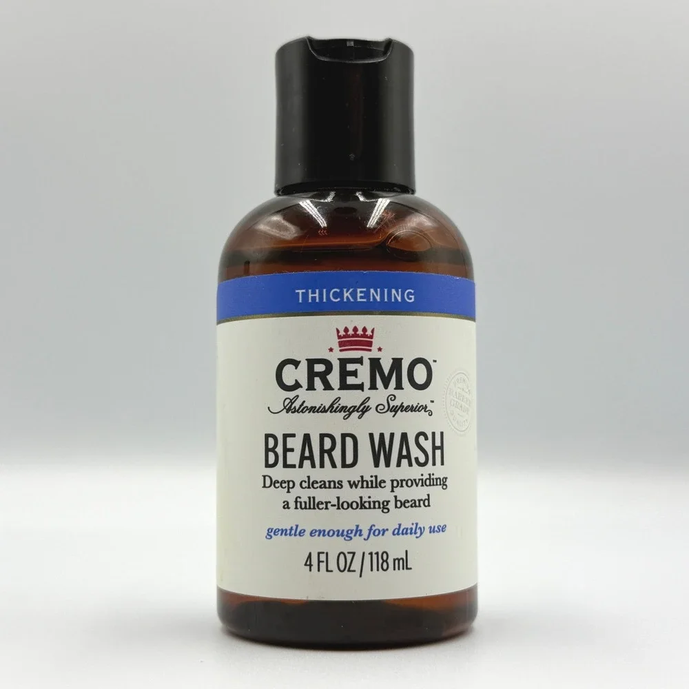 Cremo Thickening Beard Wash Mens 4oz Lot of 2 Fuller Looking Formula **NEW**